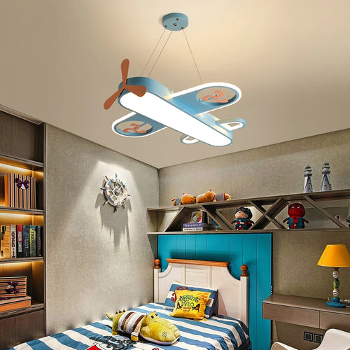 suspension LED avion moderne décorative idéale enfants - vue 5 sur 10