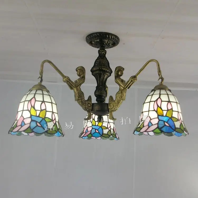 lustre méditerranéen tiffany sirène pour intérieur créatif - vue 8 sur 17