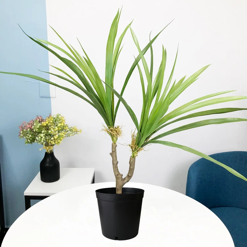 plantes artificielles dracaena arbre tropical en pot décoration intérieure - vue 3 sur 10