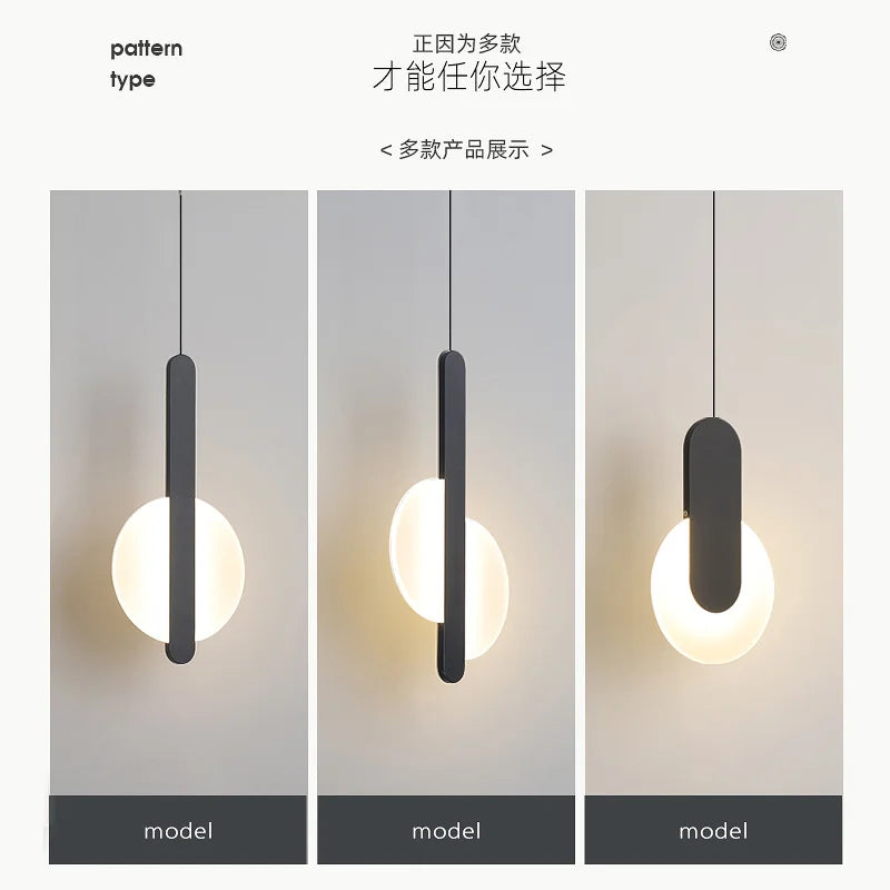 suspension moderne à led pour décoration intérieure élégante - vue 5 sur 12