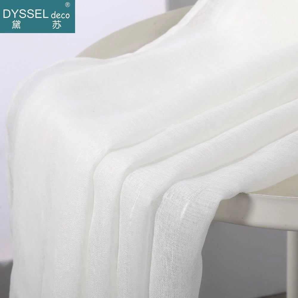 Voilage rayé style européen pour salon chambre cuisine - vue 4 sur 8