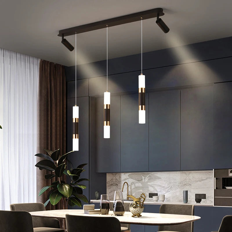 lustre à led moderne design réglable pour espaces divers - vue 4 sur 7