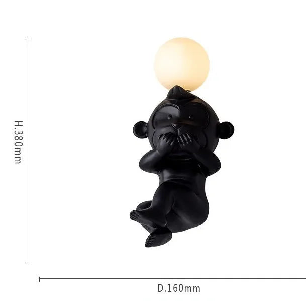applique murale led singe variateur pour éclairage intérieur - vue 15 sur 16