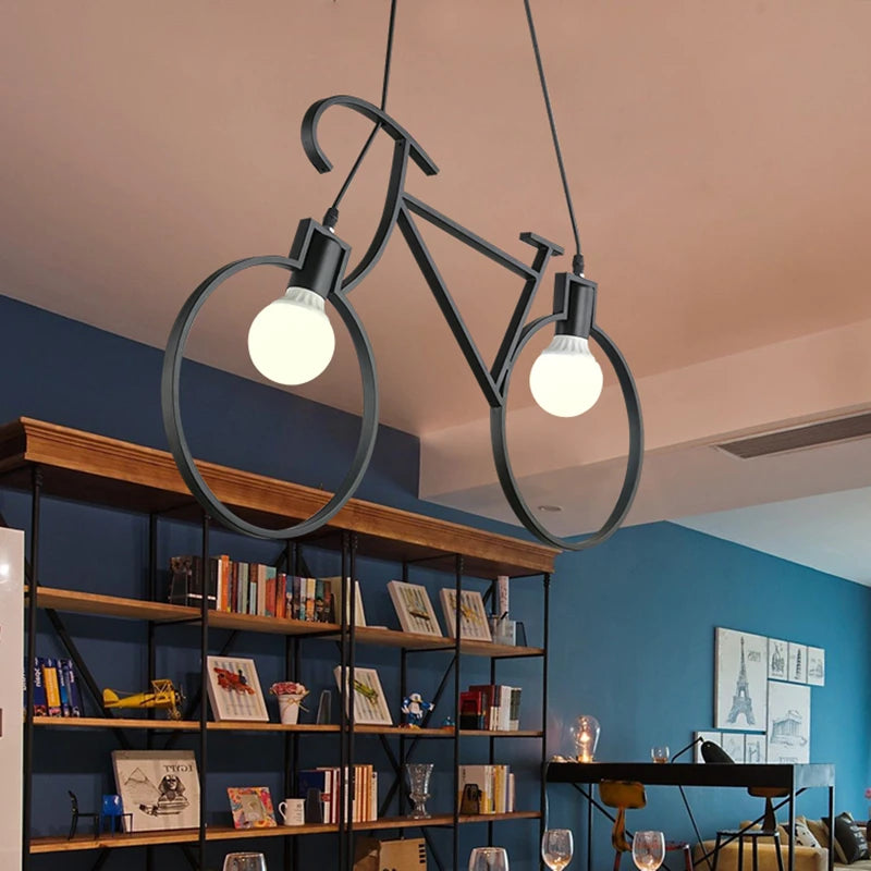 Suspension industrielle fer vélo - vue 3 sur 8