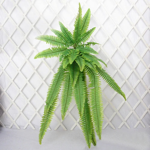 plantes artificielles suspendues grandes plantes tropicales en rotin décoratives - vue 6 sur 11