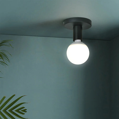 suspension vintage simple en métal style industriel - vue 2 sur 8
