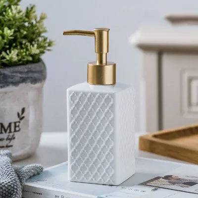 distributeurs de savon liquide en céramique pour salle de bain cadeau - vue 7 sur 11