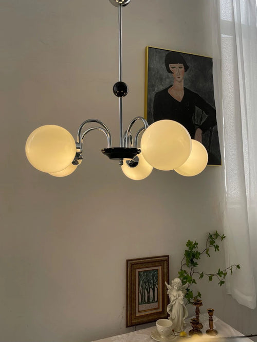 lustre moderne led décoration nordique éclairage intérieur - vue 3 sur 16