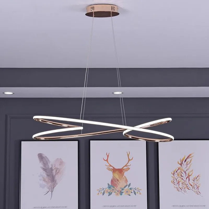 suspension moderne en aluminium design pour intérieur élégant - vue 4 sur 6