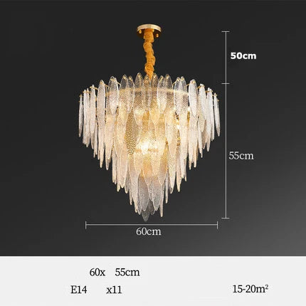 lustre led art déco en fer et verre design élégant pour éclairage moderne - vue 15 sur 25