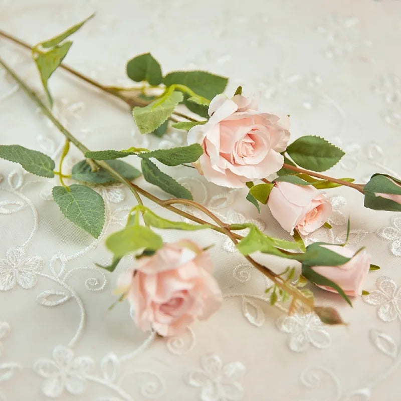 fleurs de roses artificielles en soie pour mariage et décoration - vue 8 sur 14