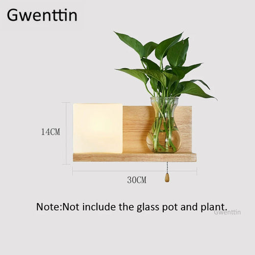 applique murale en bois et verre moderne à led à monter soi-même - vue 15 sur 14