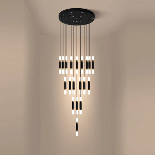 lustre à led en acrylique moderne pour espaces créatifs - vue 4 sur 12
