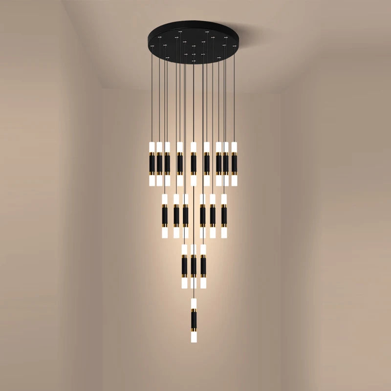 lustre à led en acrylique moderne pour espaces créatifs - vue 3 sur 12