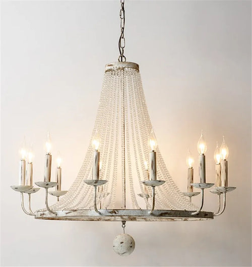 lustre vintage en cristal rétro pour café et bar - vue 2 sur 14