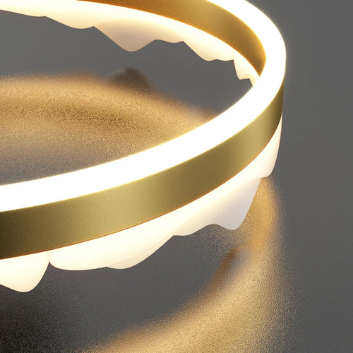 lustre rond créatif de luxe moderne pour décoration maison - vue 6 sur 14