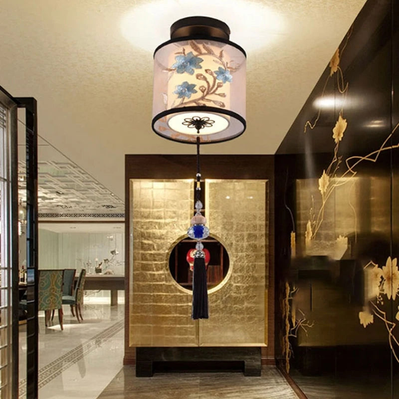 Plafonnier Led suspendu classique et Vintage chinois - vue 6 sur 10