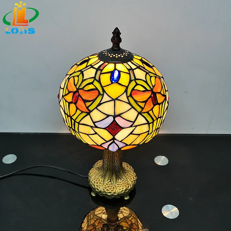 lampe à poser style tiffany pour éclairage décoratif intérieur - vue 3 sur 6