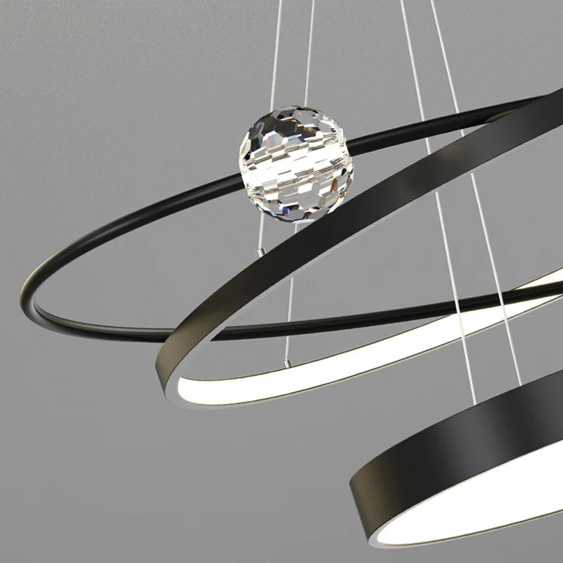 lustre moderne en cristal éclairage créatif et luxueux - vue 6 sur 6