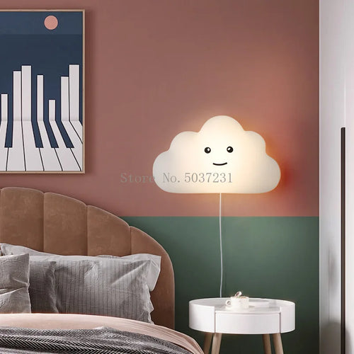 applique murale nuage décorative pour chambre enfant design créatif - vue 3 sur 11