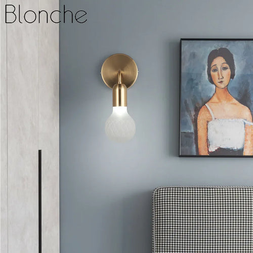 applique murale en laiton style rétro pour décoration moderne - vue 6 sur 10