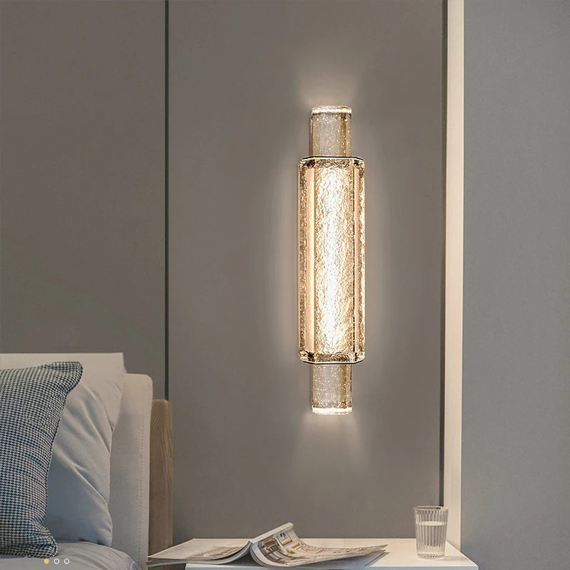 applique murale en cristal à led pour décoration intérieure lumineuse - vue 1 sur 8