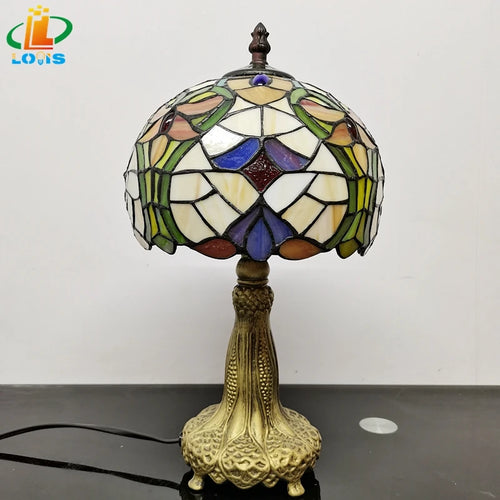 lampe à poser style tiffany pour éclairage décoratif intérieur - vue 7 sur 6