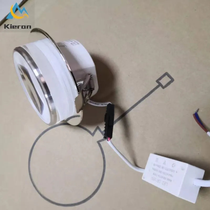 plafonnier led intégré avec spot en cristal pour décoration d'intérieur - vue 5 sur 9