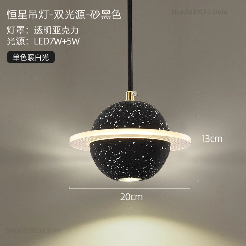 suspension modernes en ciment led pour restaurant barre lumineuse - vue 14 sur 23