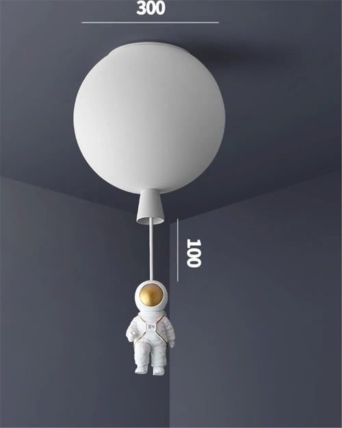 plafonnier led nordique avec astronaute et ballons pour enfants - vue 27 sur 28