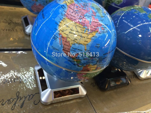 globe solaire rotatif éducatif cadeau d'anniversaire unisexe décoratif - vue 3 sur 4