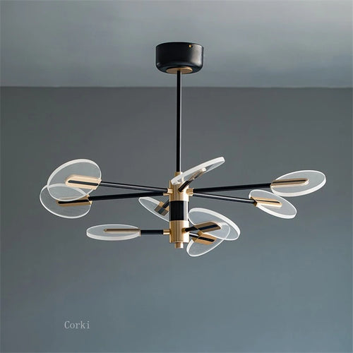 lustre moderne en acrylique design nordique pour une décoration élégante - vue 6 sur 10