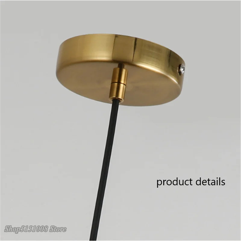 boule de verre moderne suspension led luminaire décoratif - vue 5 sur 15