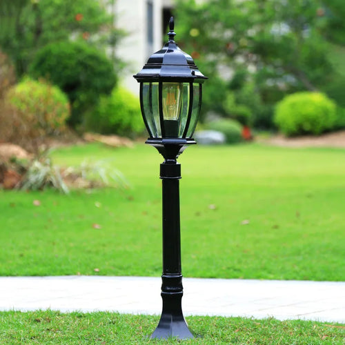 lampe de rue décorative étanche pour extérieur jardin parc villa - vue 2 sur 10