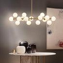 lampe design scandinave en verre laiteux avec support