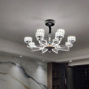lustre en cristal moderne luxe pour décoration intérieure élégante