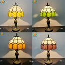 lampe à poser vitrail style tiffany pour décoration intérieure