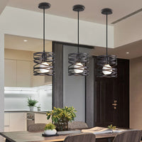 lampe suspendue spirale led tourbillon moderne vintage