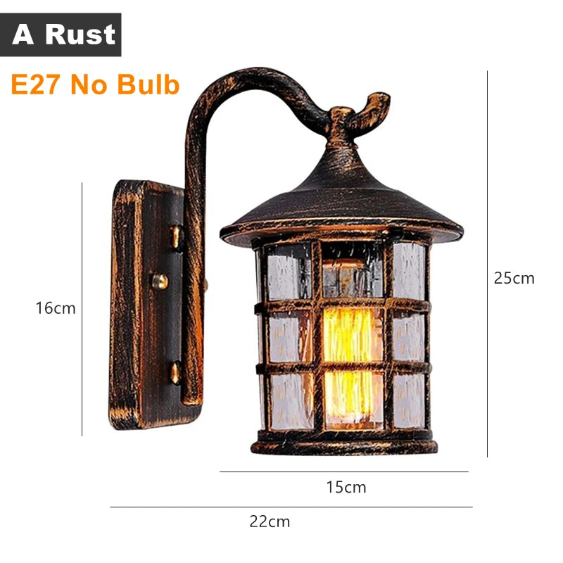 applique murale led rustique en fer vintage pour intérieur et extérieur - vue 23 sur 23