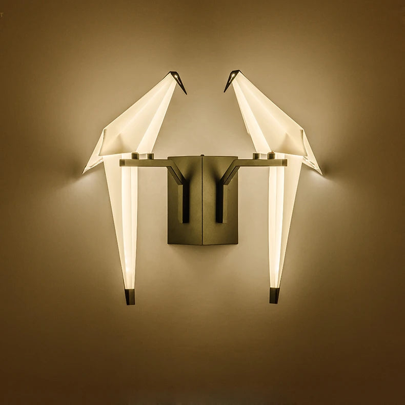 lampe postmoderne en fer acrylique pour amoureux des oiseaux - vue 3 sur 21