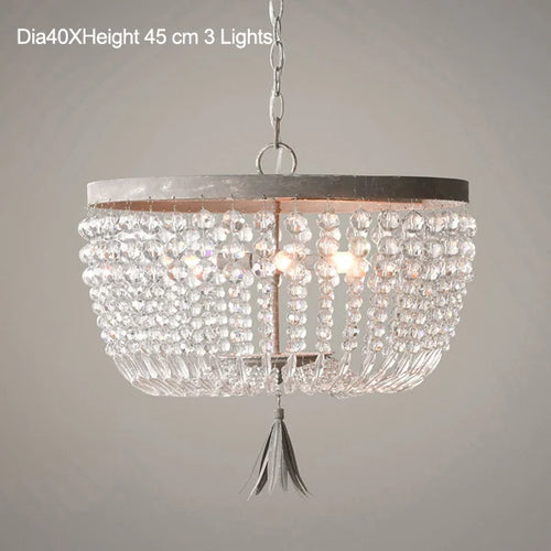 suspension vintage en cristal style industriel pour intérieur élégant