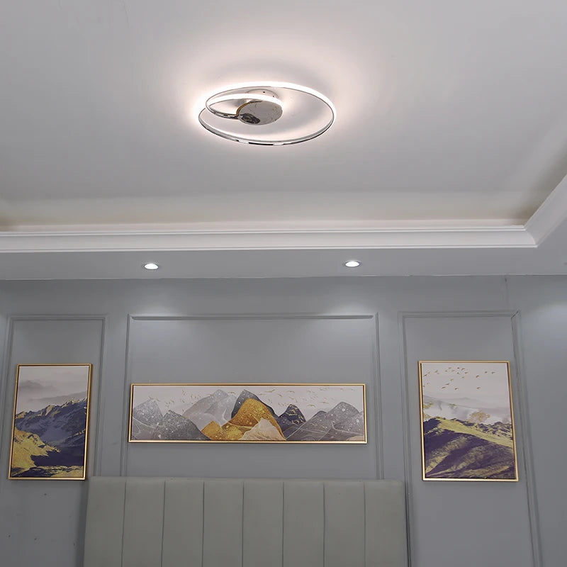 plafonnier led moderne pour décoration intérieure design élégant - vue 4 sur 10