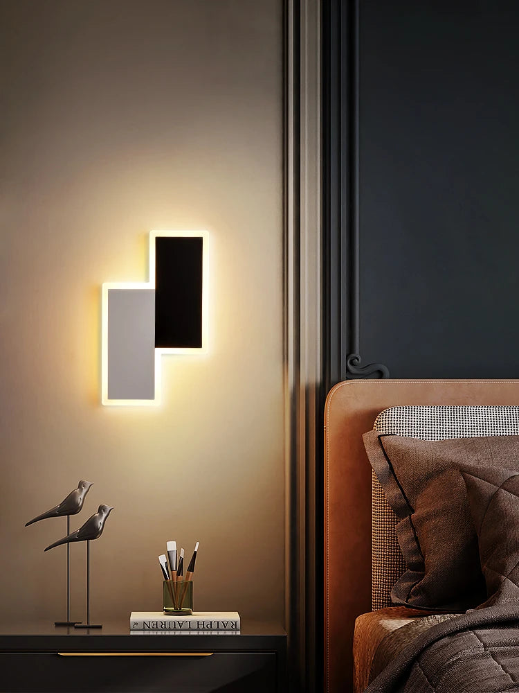 applique murale led moderne simple art décoratif luminaire - vue 4 sur 10