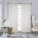 Rideau brodé floral festonné style européen pour salon