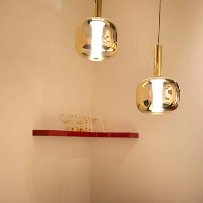 suspension en verre design pour bar restaurant bureau et boutique - vue 4 sur 9