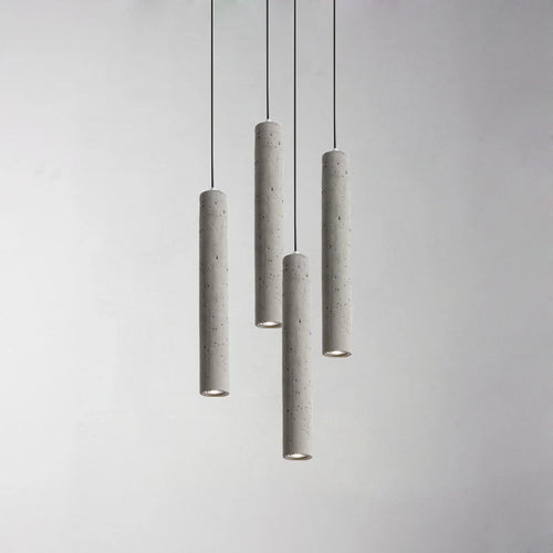 suspension moderne à led en béton pour décoration industrielle - vue 2 sur 12