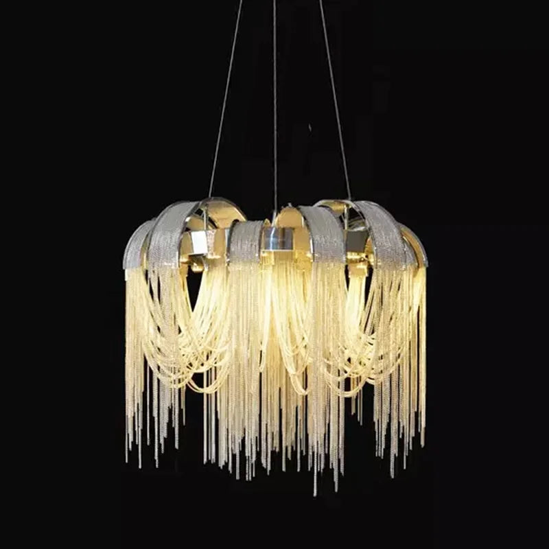 lustre moderne léger créatif pour espaces contemporains - vue 4 sur 12
