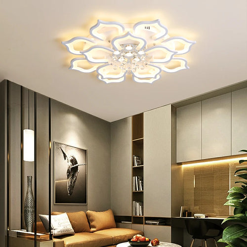 plafonnier led créatif creux sculpté luxueux luminaire intérieur décoration - vue 4 sur 10