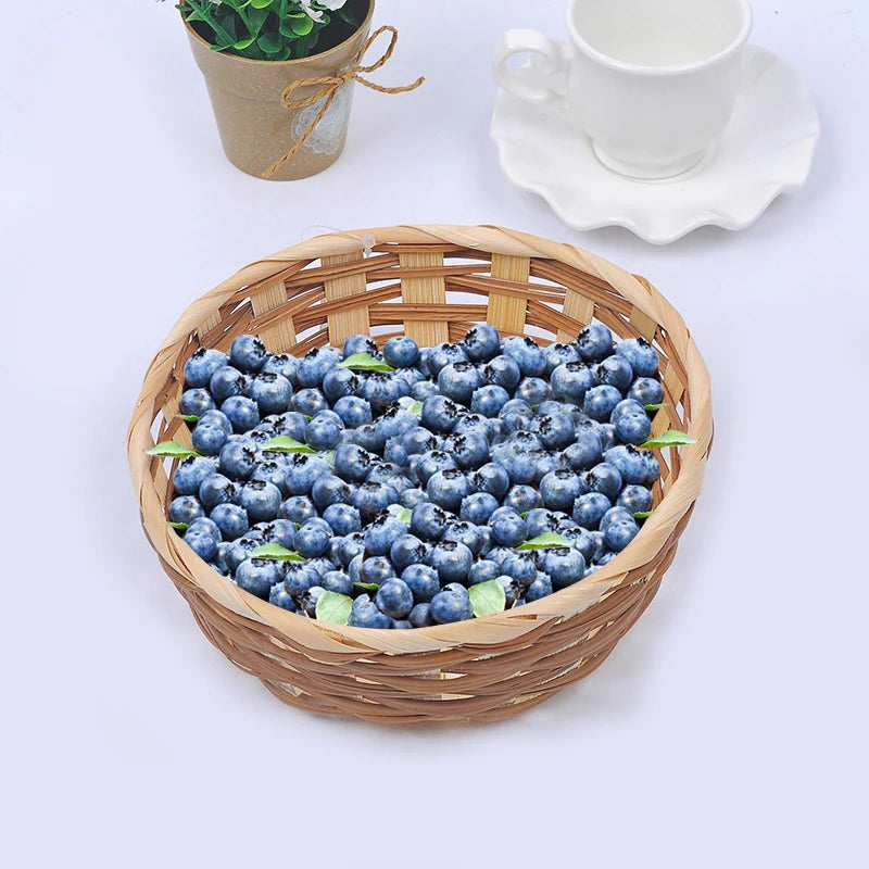 panier à fruits en bambou tissé à la main grande capacité durable - vue 3 sur 7