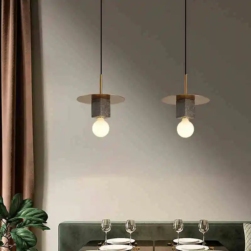 suspension en marbre lampe créative pour intérieur élégant - vue 4 sur 9